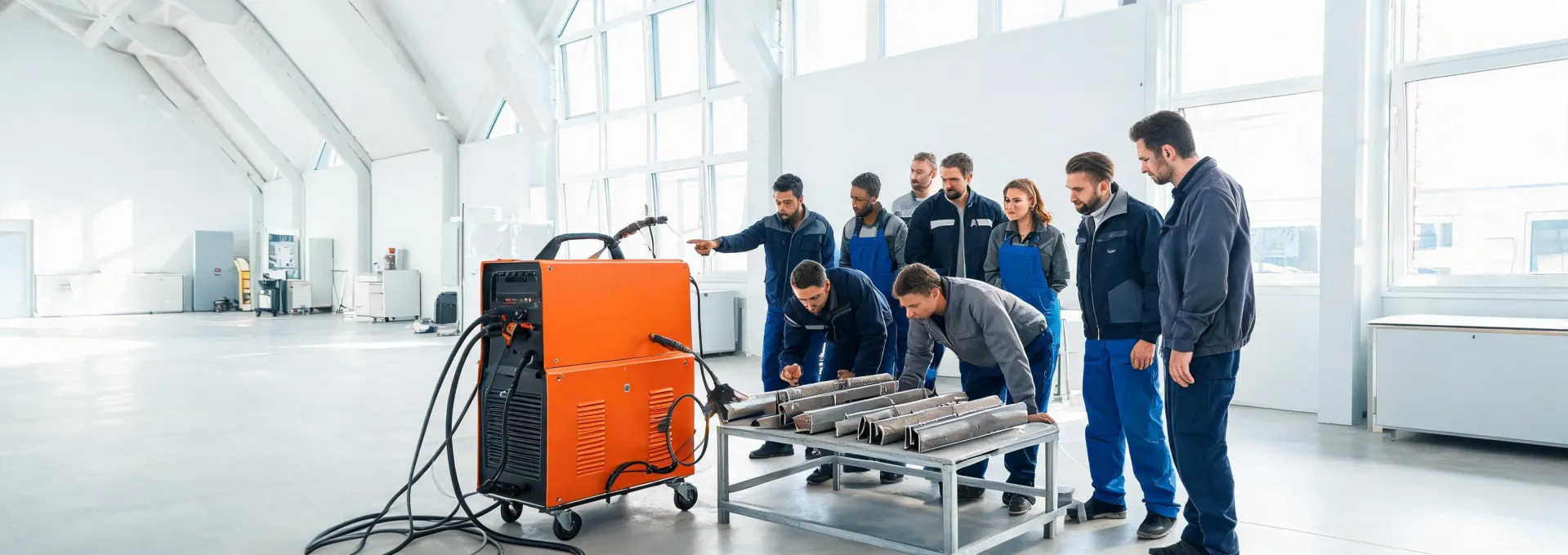 Kemppi welding application team in a Nordic workshop