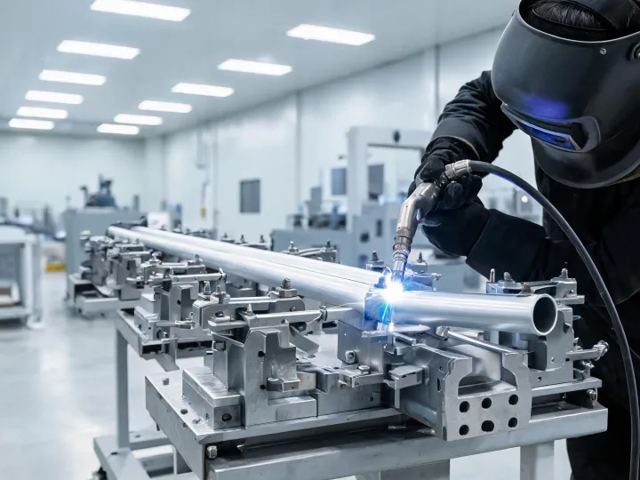 Aluminum transport frame welding
